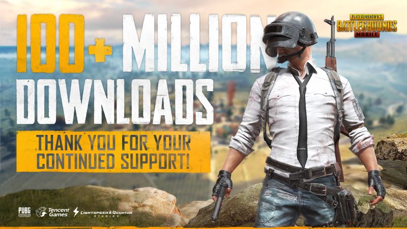 PUBG Mobile 100 Million