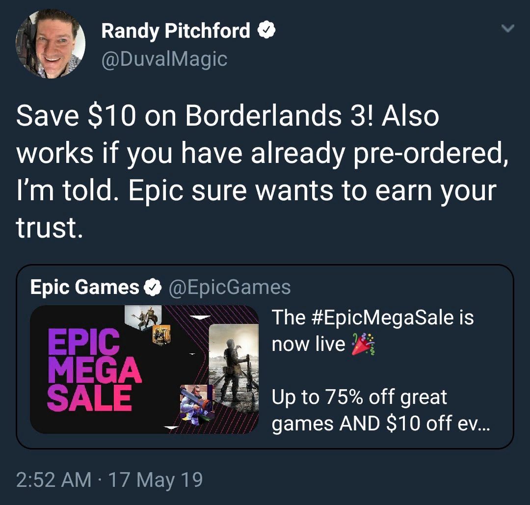 Borderlands 3 - Coming Soon - Epic Games Store