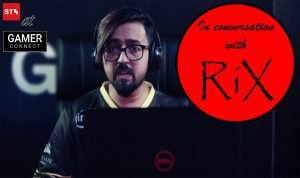 Having a chat with Aakash ‘Rix’ More at Gamer Connect Kolkata 2019