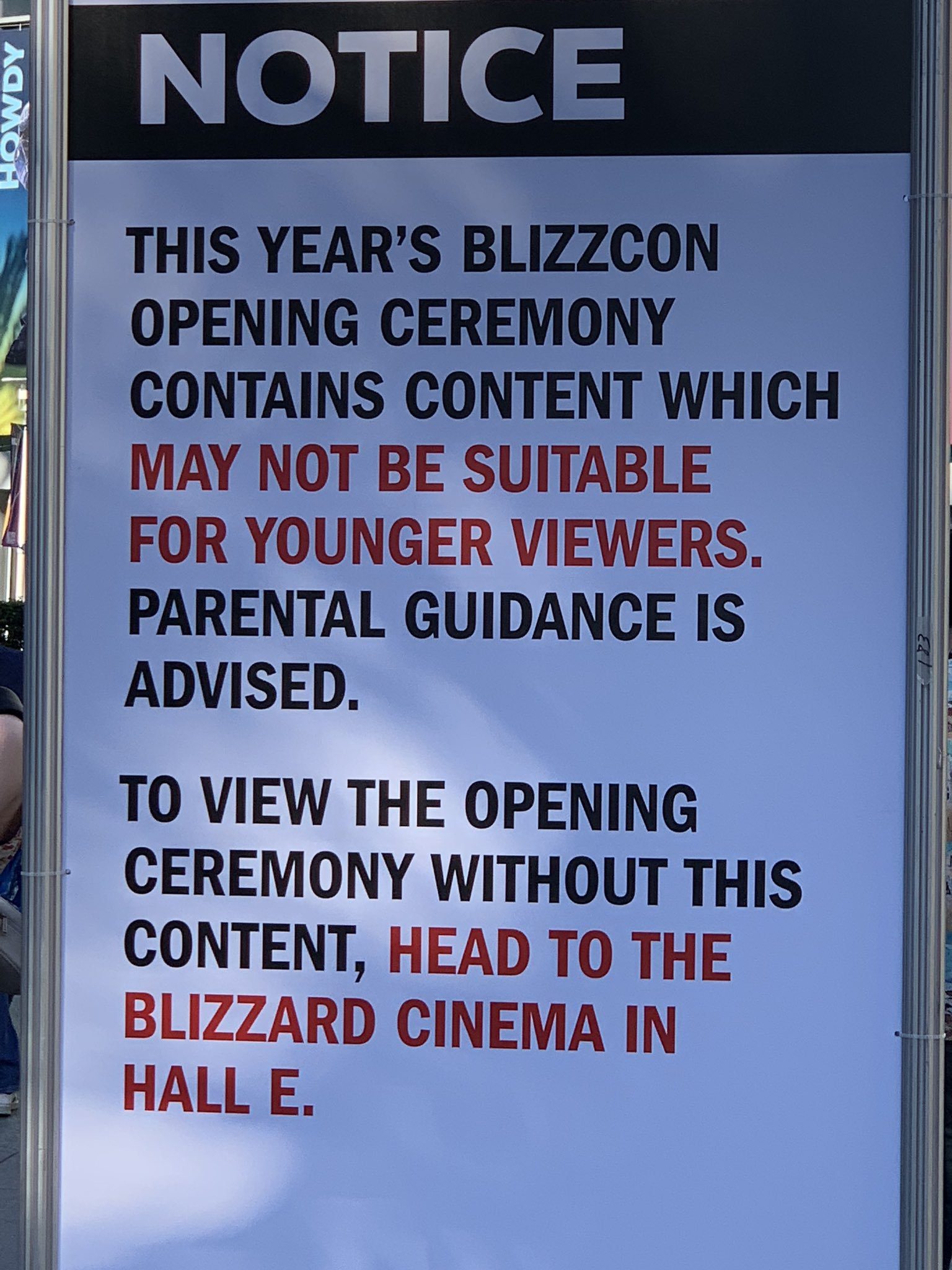 Blizzcon 2019 Notice