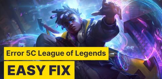 Error 5C League of Legends Easy Fix