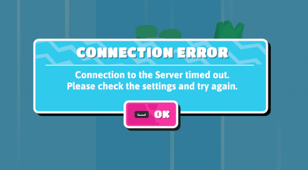 fall guys connection error