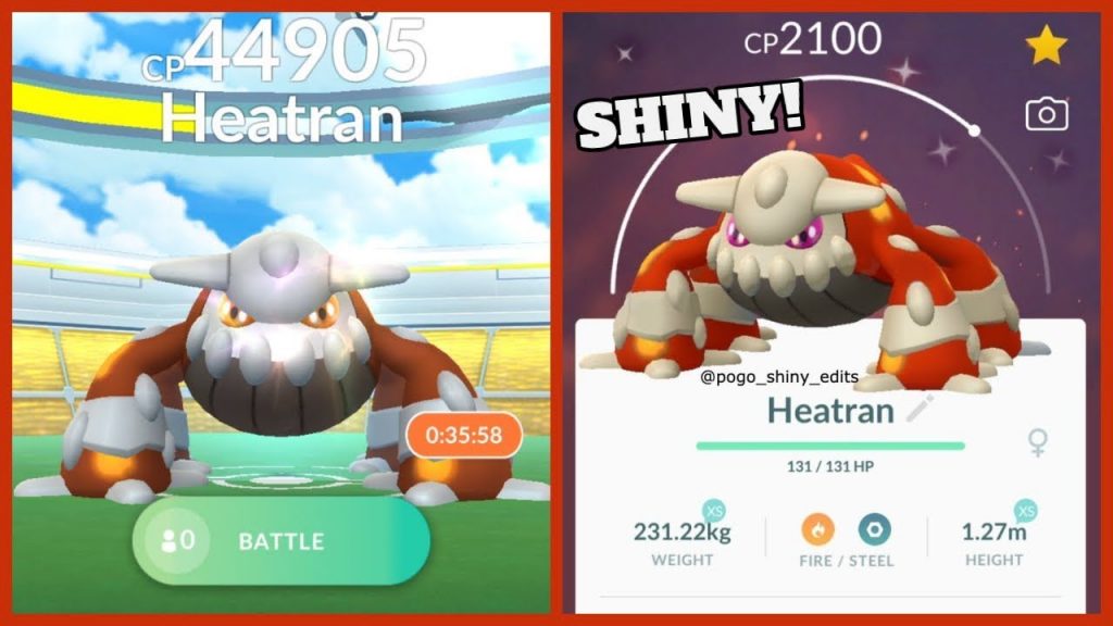 Pokemon Go Shiny Heatran Guide Weakness, Counters & How to beat