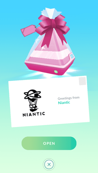 Pokemon Go Sponsored Gifts