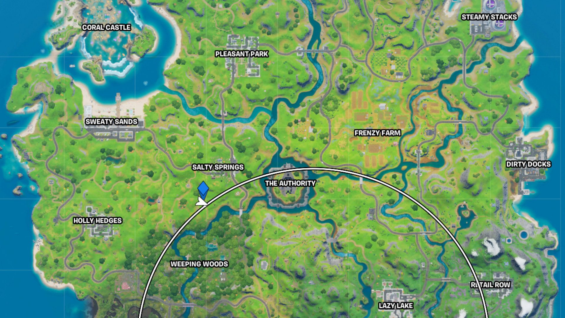 Thor Hammer Fortnite Map Location
