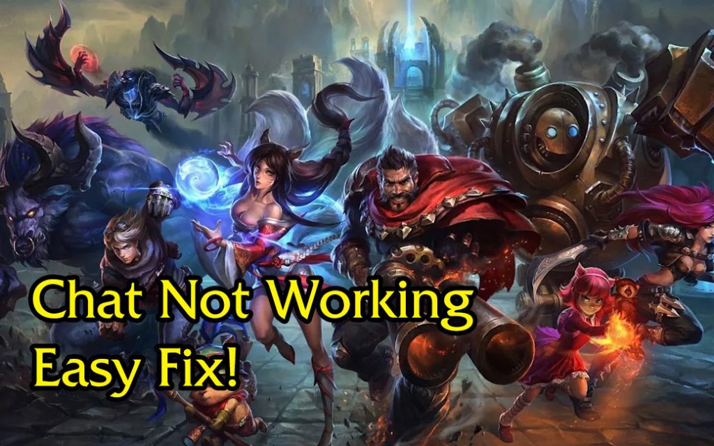 league of legends chat not working