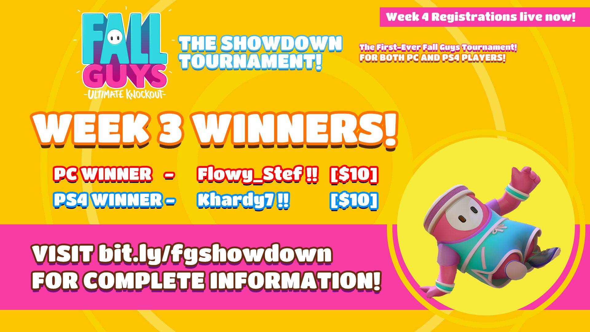 Fall Guys The Showdown Tournament Week 3 Winners