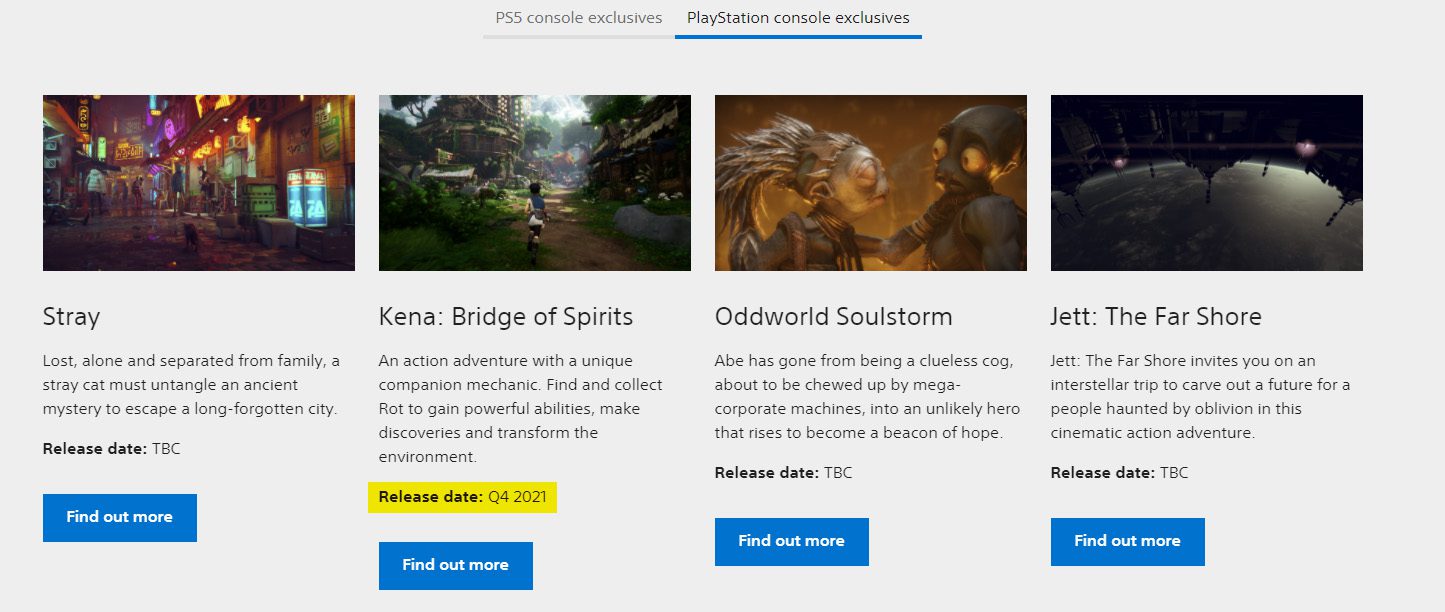 Kena: Bridge of Spirits Delayed To Q4 2021 According To The PlayStation Site