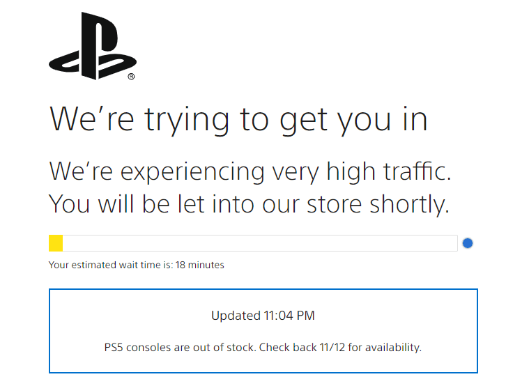 PS5 STOCK AVAILABILITY