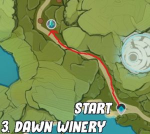 Genshin Impact Crystal Shard Dawn Winery