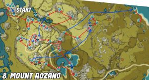 Genshin Impact Crystal Shard Mt. Aozang