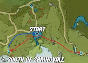 Genshin Impact Crystal Shard South Of Springvale