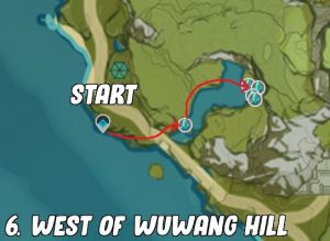 Genshin Impact Crystal Shard West Wuwang Hill