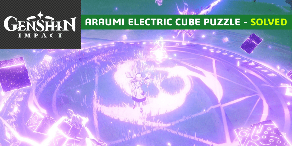 Genshin Impact How To Solve Araumi Electric Cube Puzzle