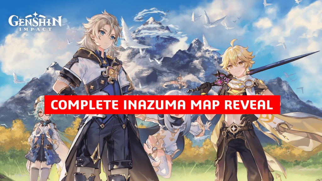 Genshin Impact Complete Inazuma Map Reveal