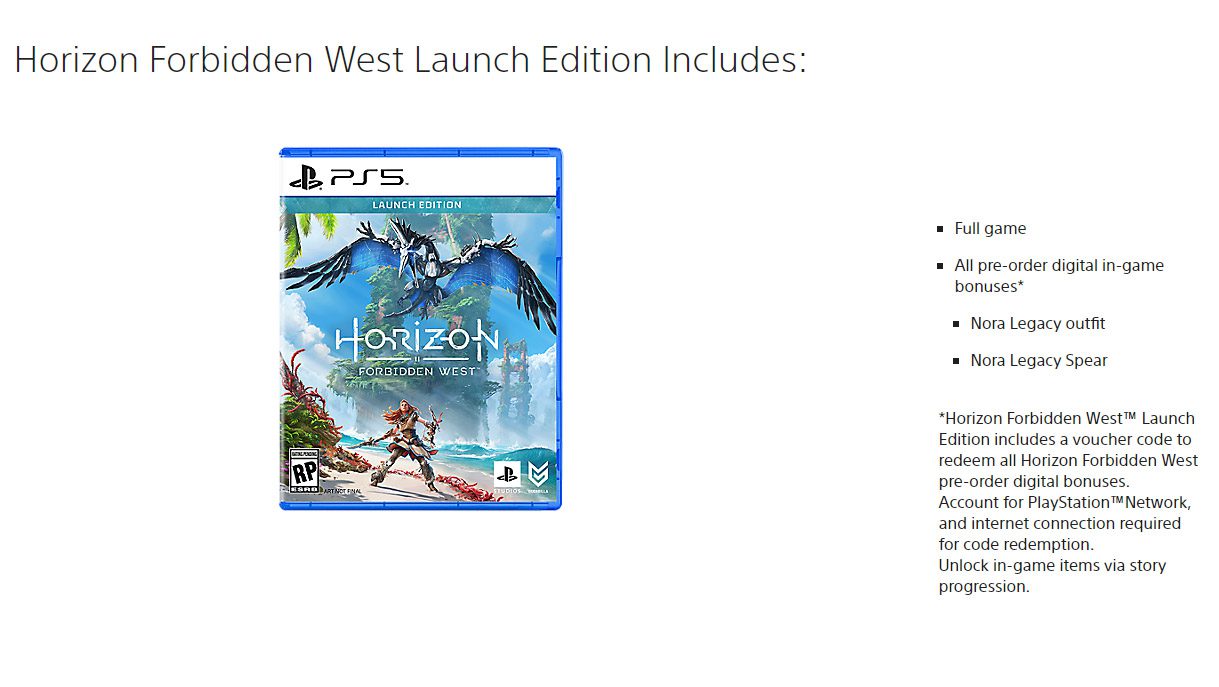 Horizon Forbidden West Launch Edition - PS4 & PS5