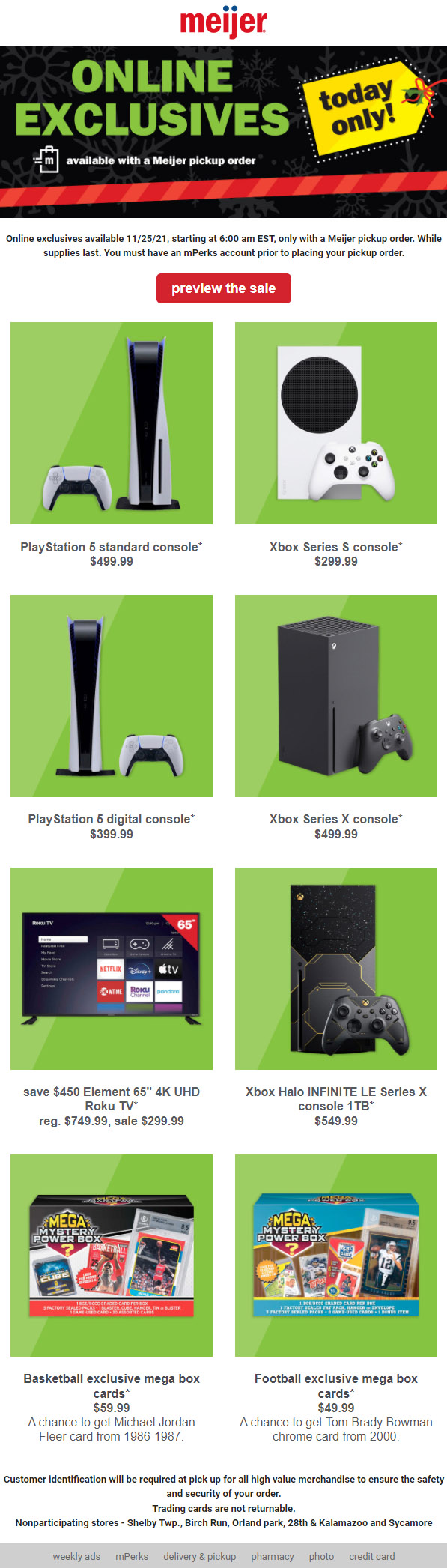 PS5 Restock At Meijer Tomorrow Details Inside - Email