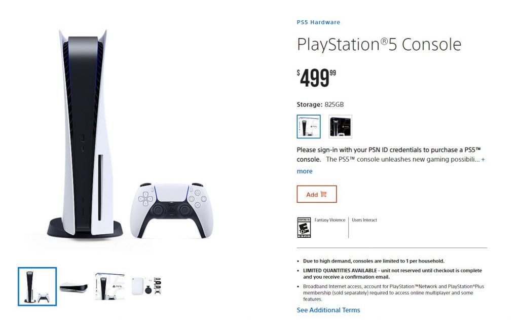 PS Direct Restocks PS5 For The First Time in 100 Days