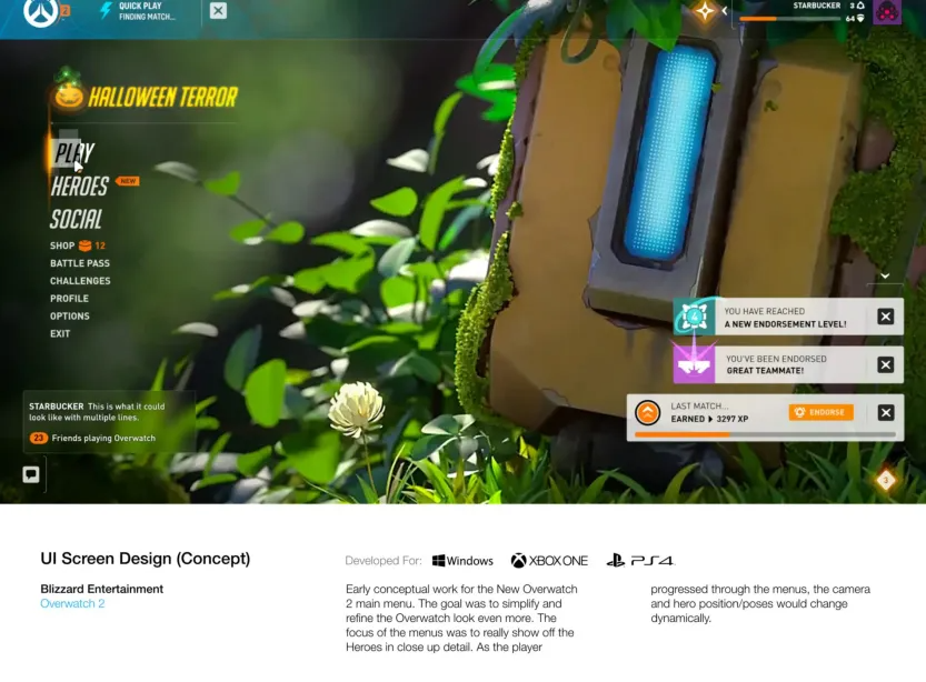Overwatch 2 - Concept Art UI