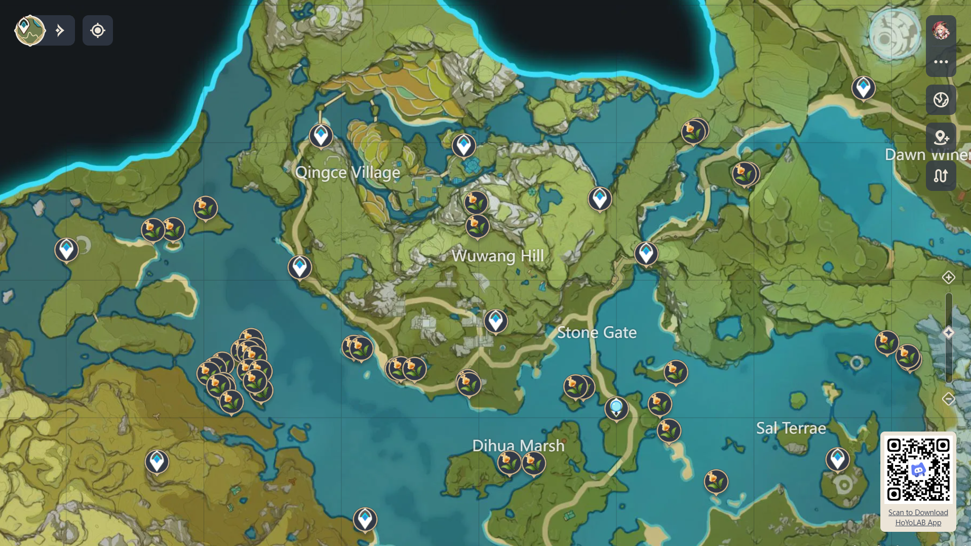Genshin Impact - Snapdragon Location Liyue