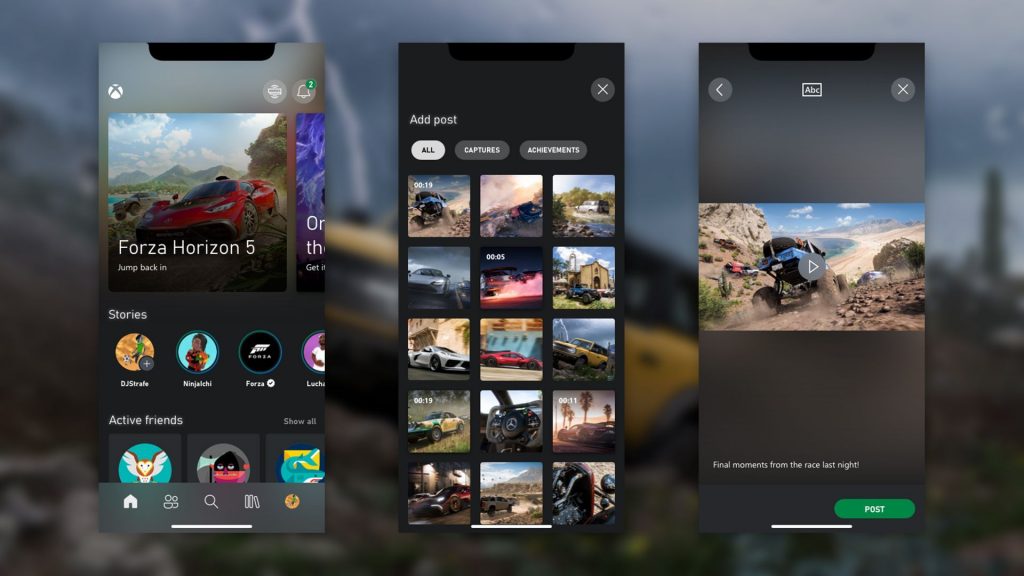 Xbox Mobile App now allows sharing Game Content as Stories