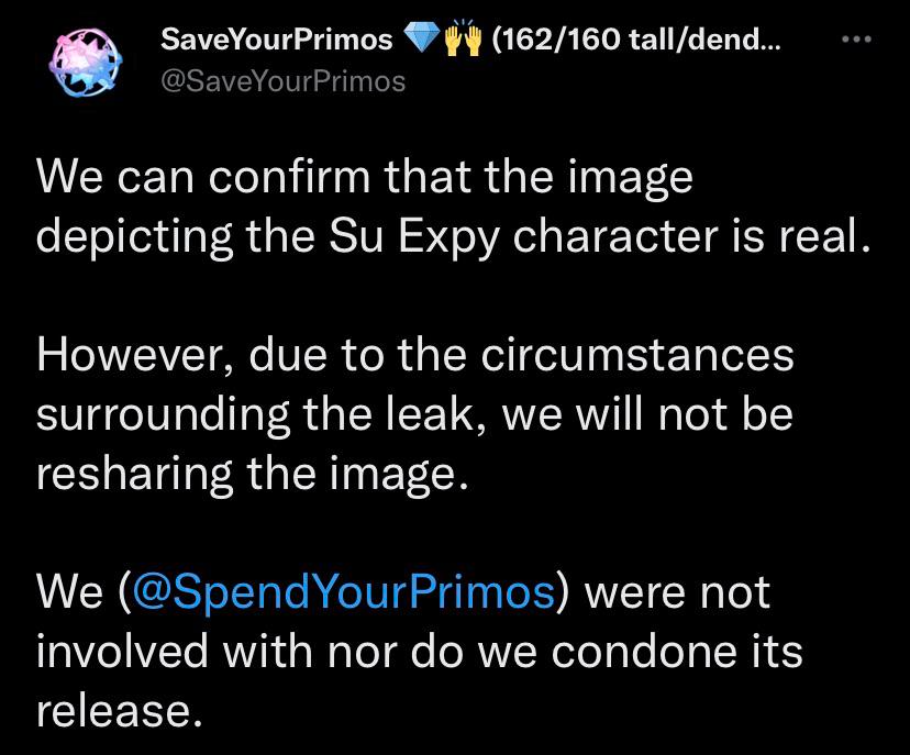 Genshin Impact - Su Leak SYP