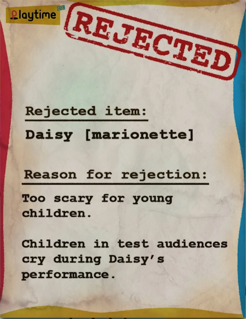 Poppy Playtime - Daisy Rejected