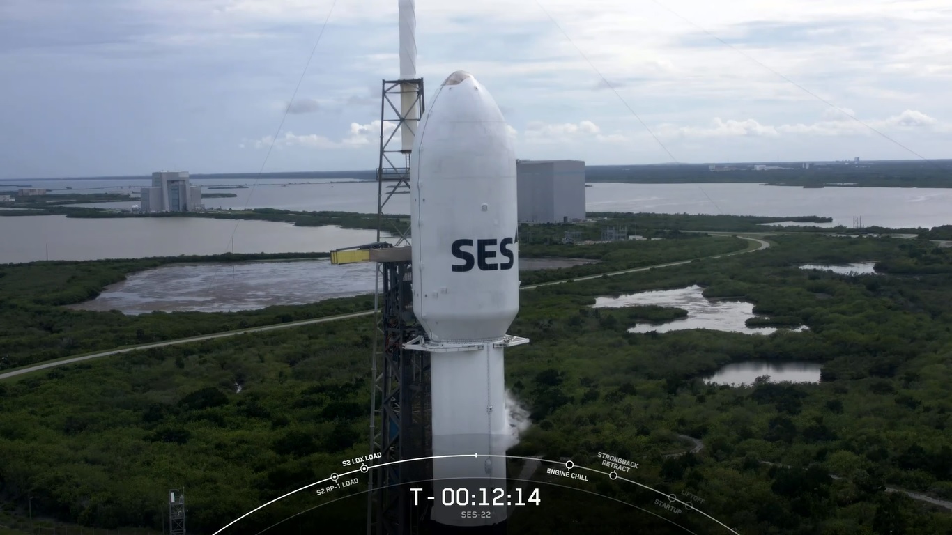 SpaceX Falcon 9 Before Liftoff