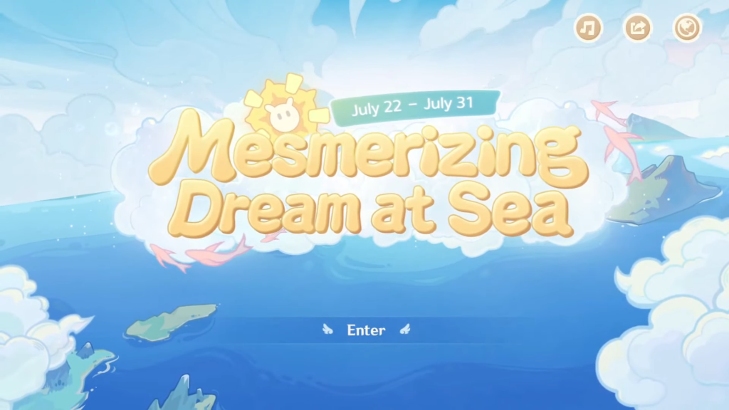 Genshin Impact - Mesmerizing Dream at Sea Title