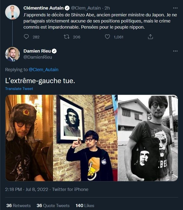 Hideo Kojima - Shinzo Abe Assassin