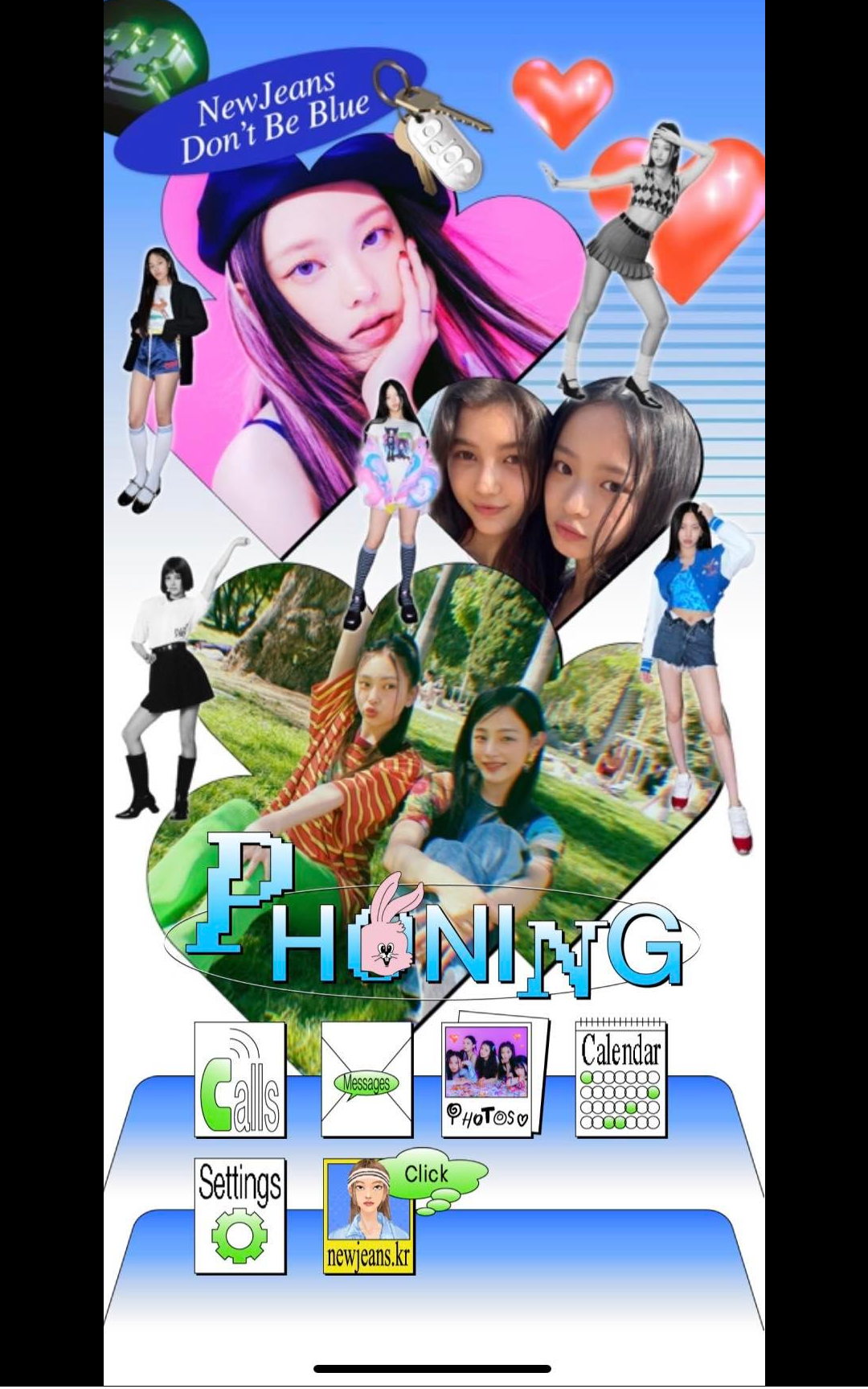 NewJeans Phoning App