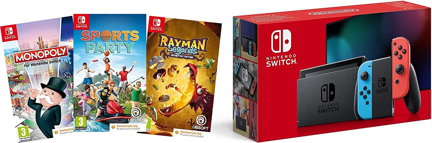 Nintendo Switch with 3 Games