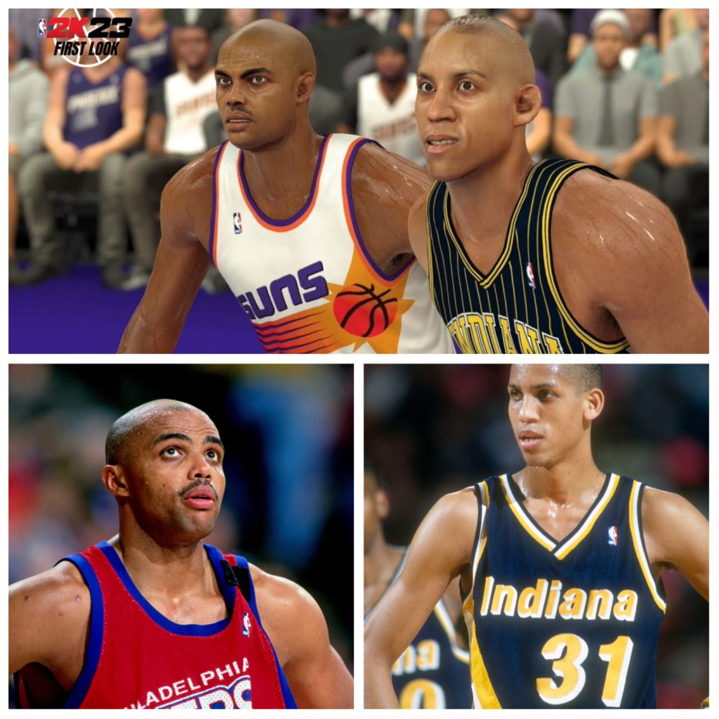 Charles Barkley and Reggie Miller in NBA 2k23