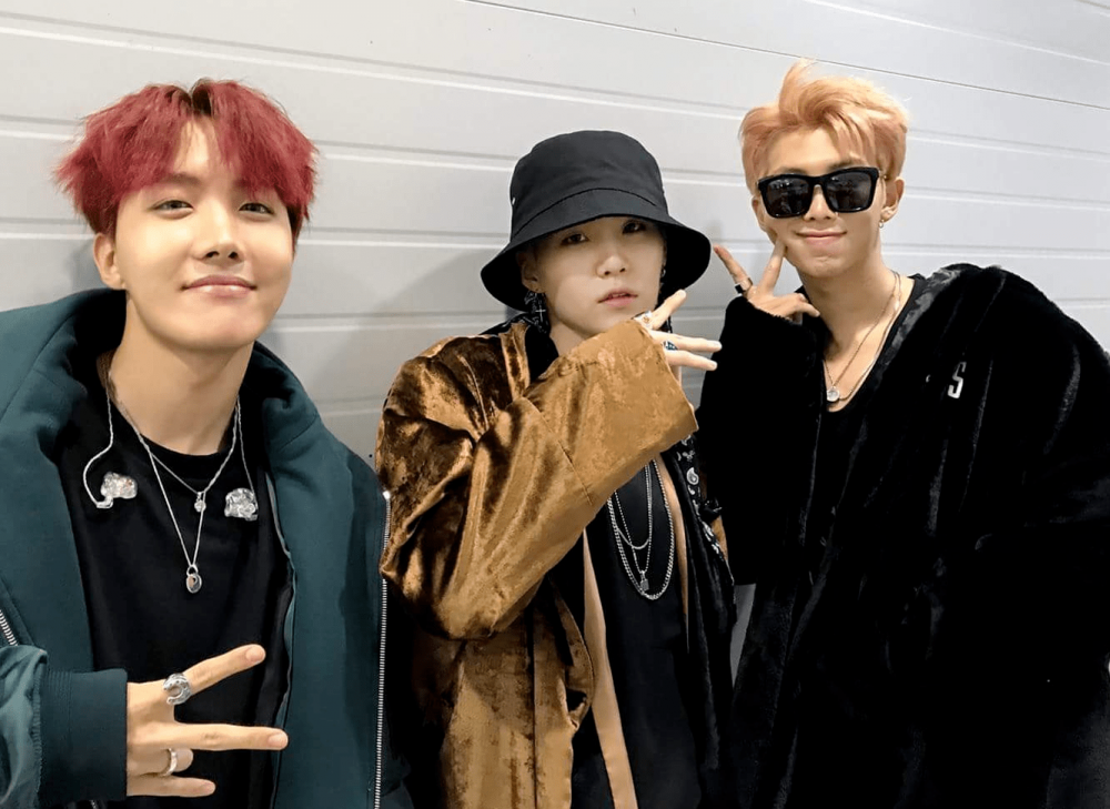 BTS rapline j-hope, suga, rm