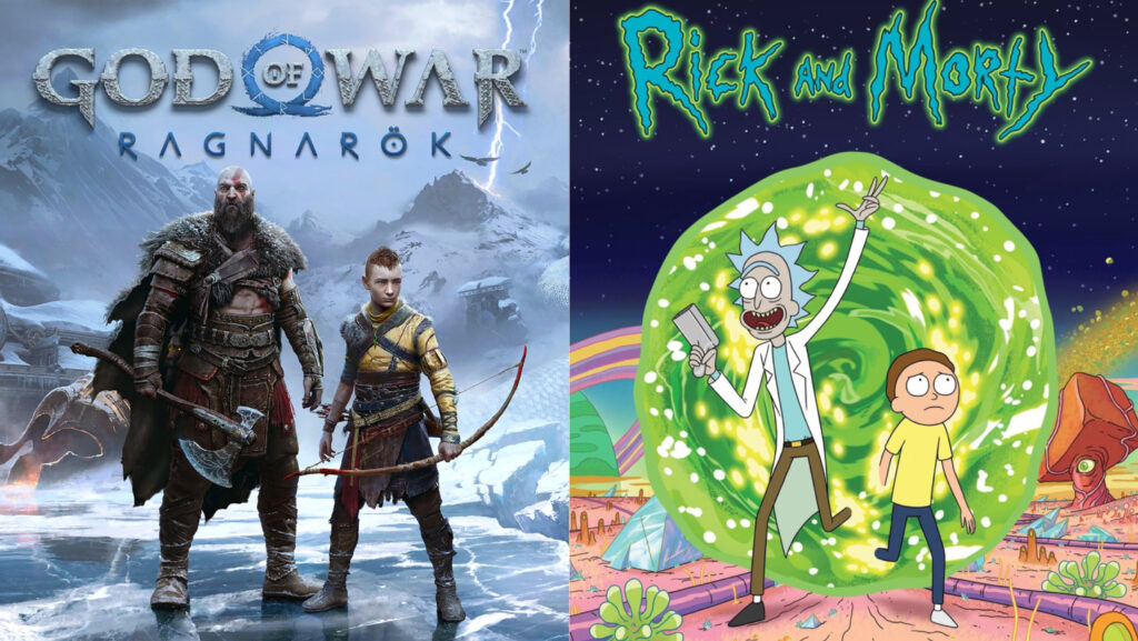 God of War x Rick and Morty