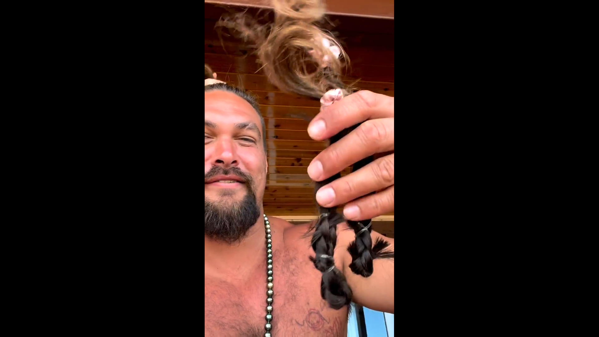 Jason Momoa Cuts his Hair for a cause How much does his hair costs - Instagram