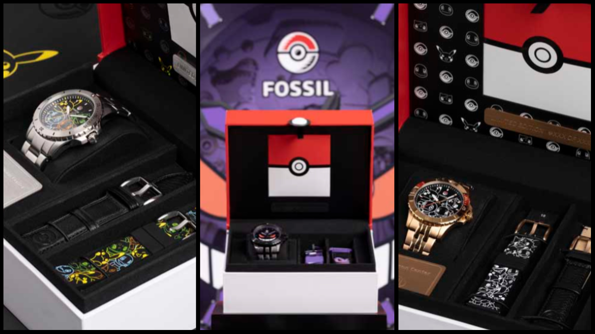 Pokemon x Fossil Stainless Steel Watches