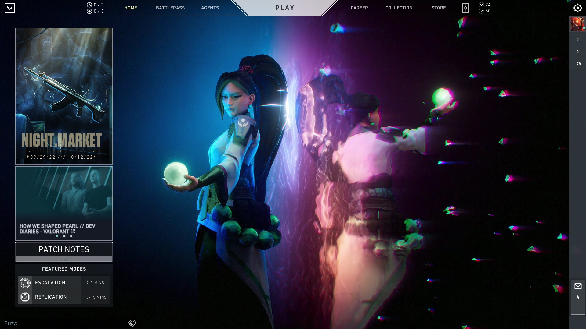 Valorant Night Market this October 2022 Leaks, Predictions, and Rumors - Main Menu