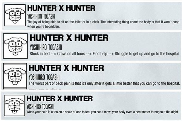 Hunter x Hunter creator