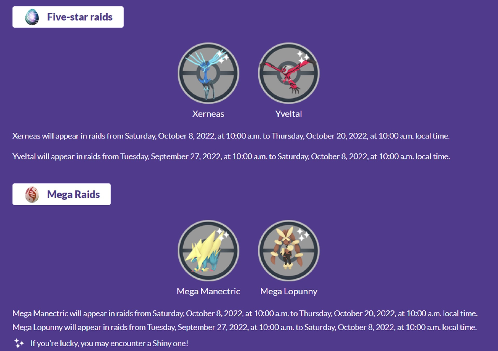 Evolving Stars event mega raids and five star raids