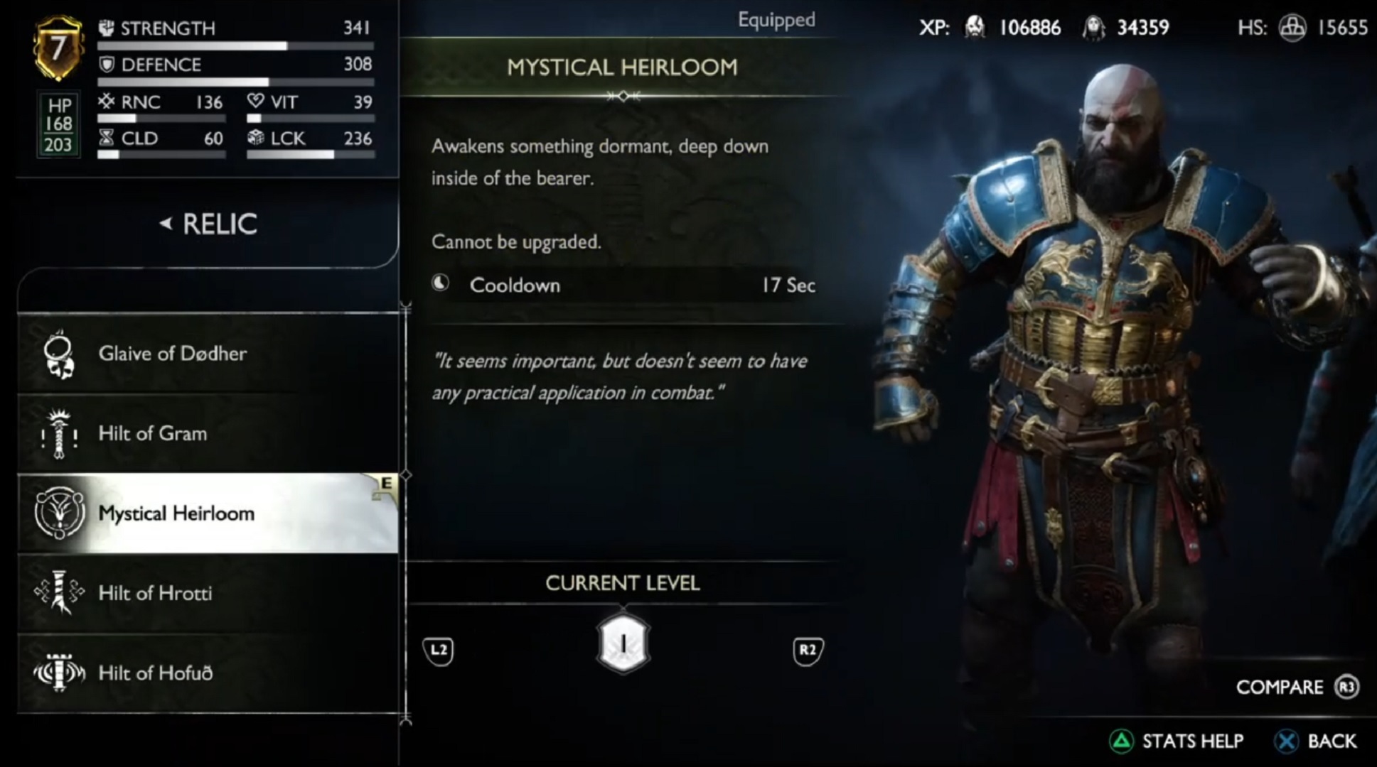 2 Get Steinbjorn Armor Set equip relic