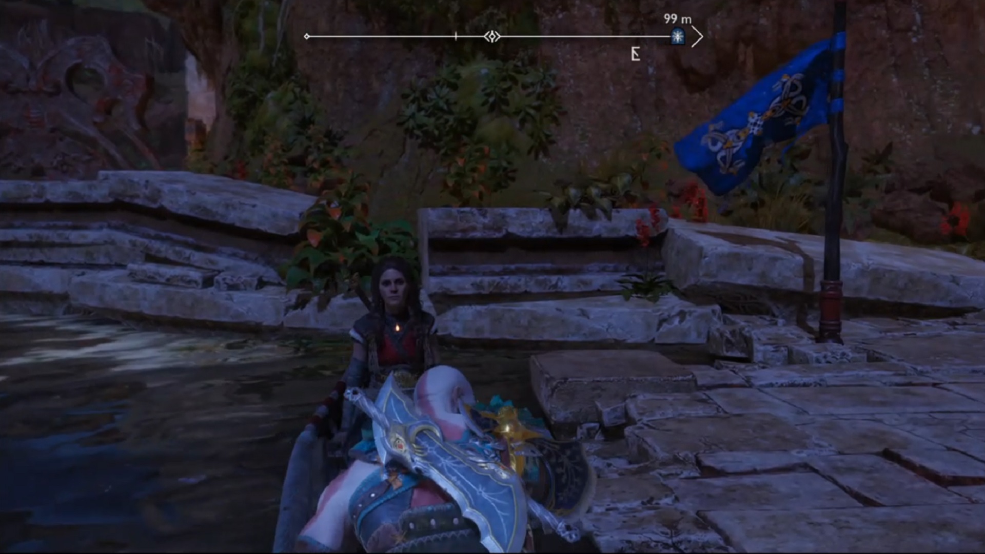 God of War: Ragnarok blue flag landmark 10