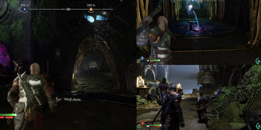 God of War: Ragnarok - All Twilight Stone puzzles in Temple of Light