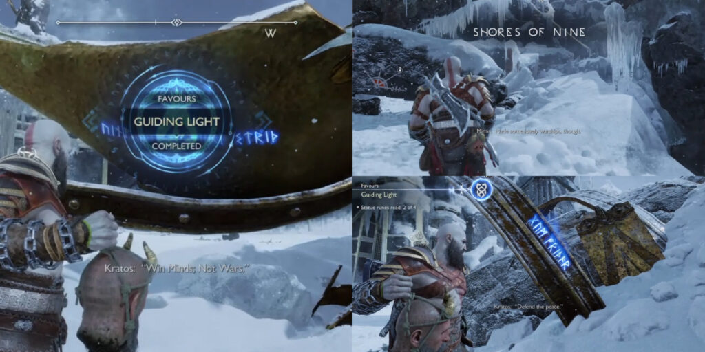 God of War Ragnarok - Guiding Light locations