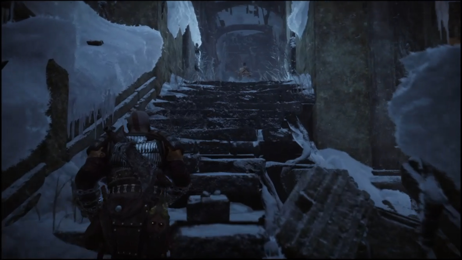 Stairway cleared