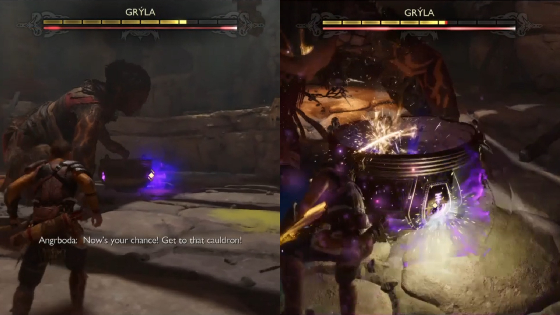 God of War Ragnarok, gryla vulnerable