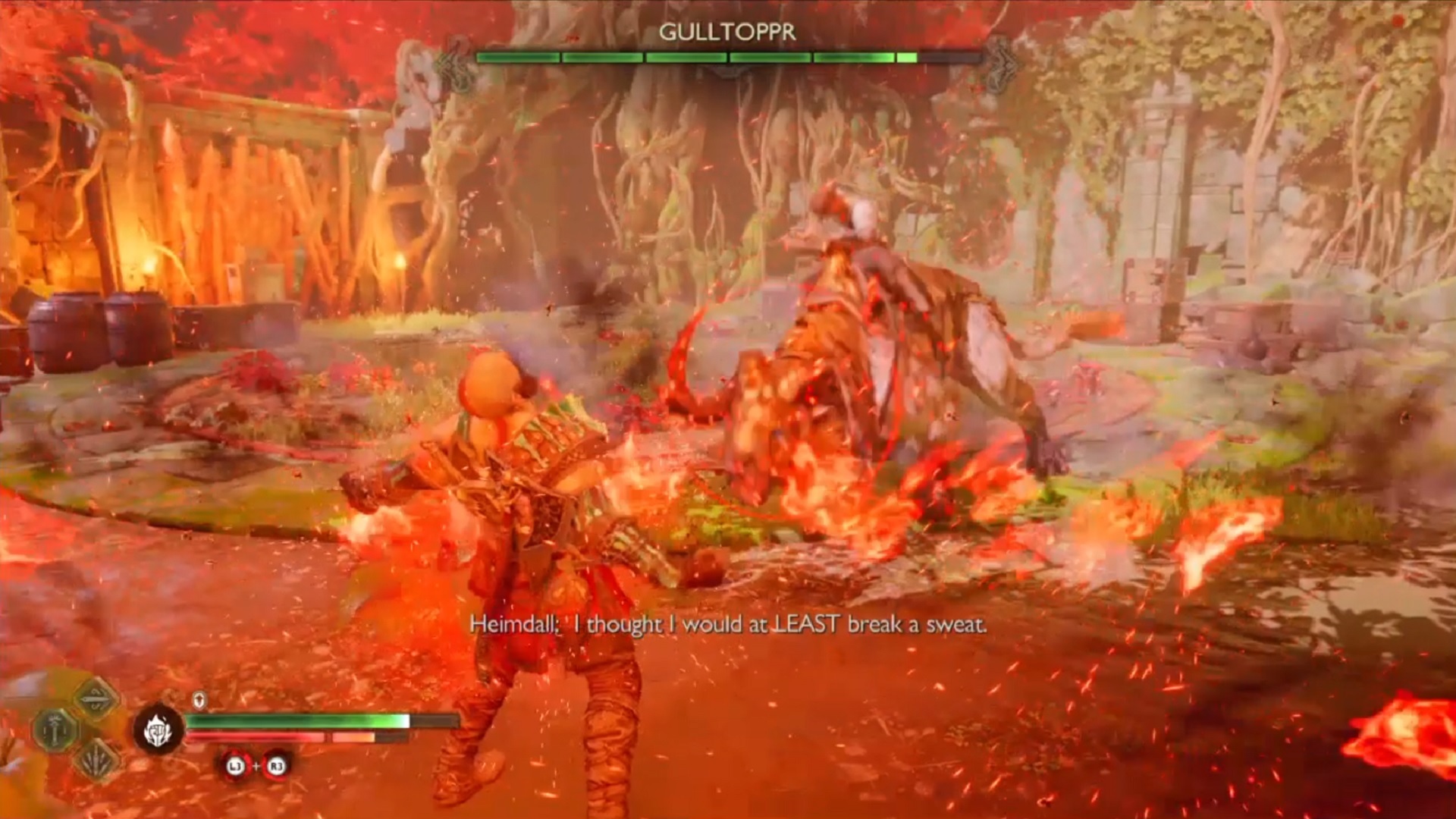 Heimdall boss fight 4 spartan rage