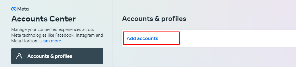 add facebook link