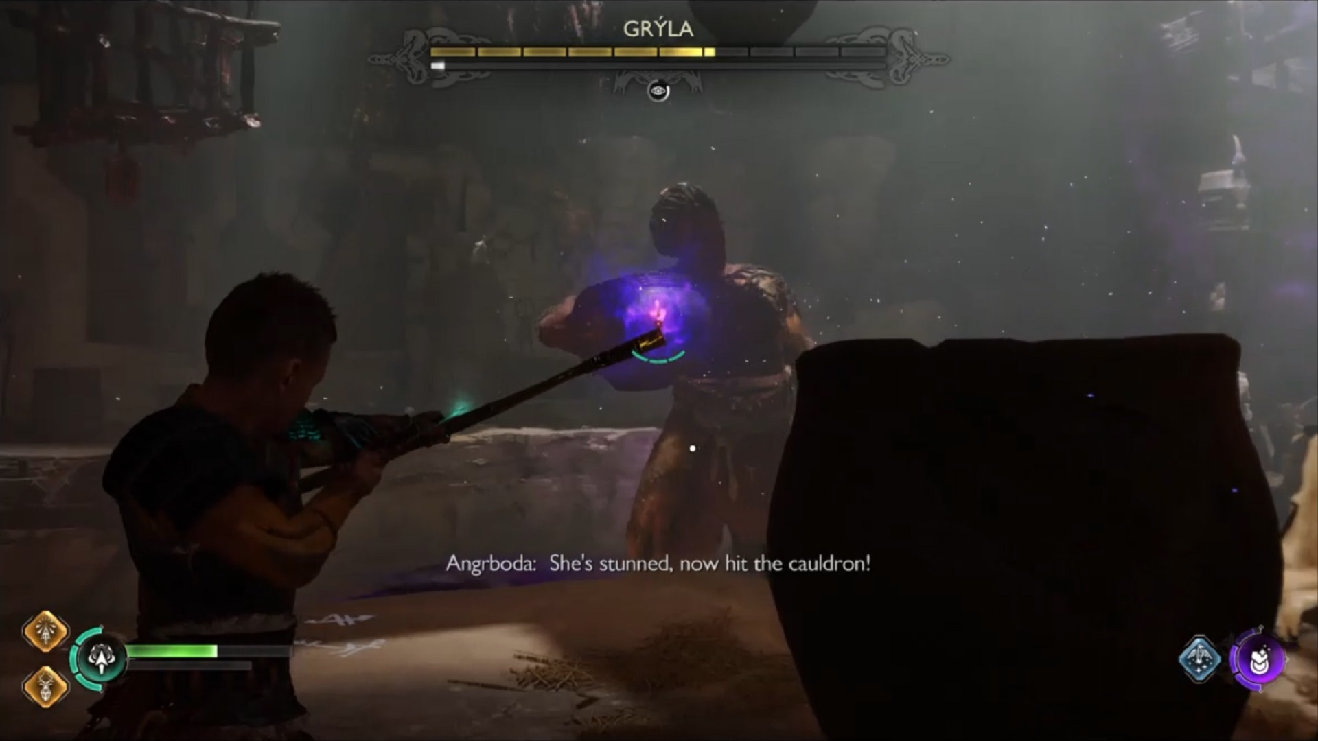 God of War: Ragnarok, stun
