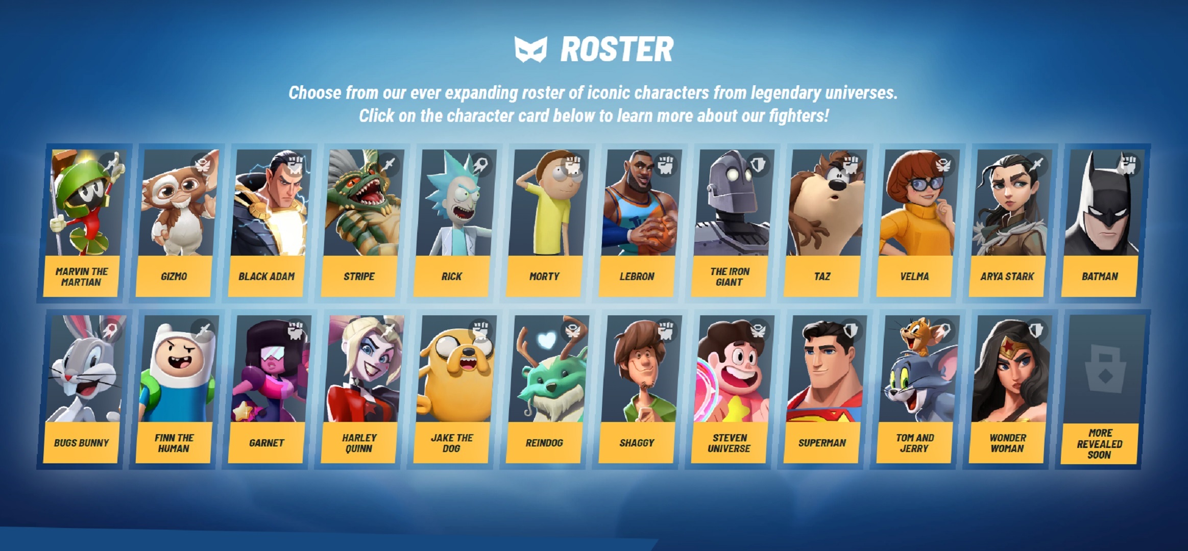MultiVersus, season 2 roster